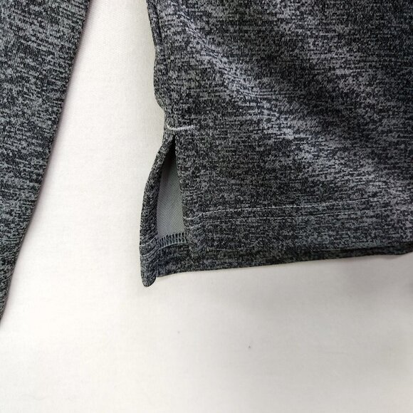 Reebok Men’s Large Long Sleeve Pullover Quarter Zip Training Sweatshirt Gray - Picture 9 of 13